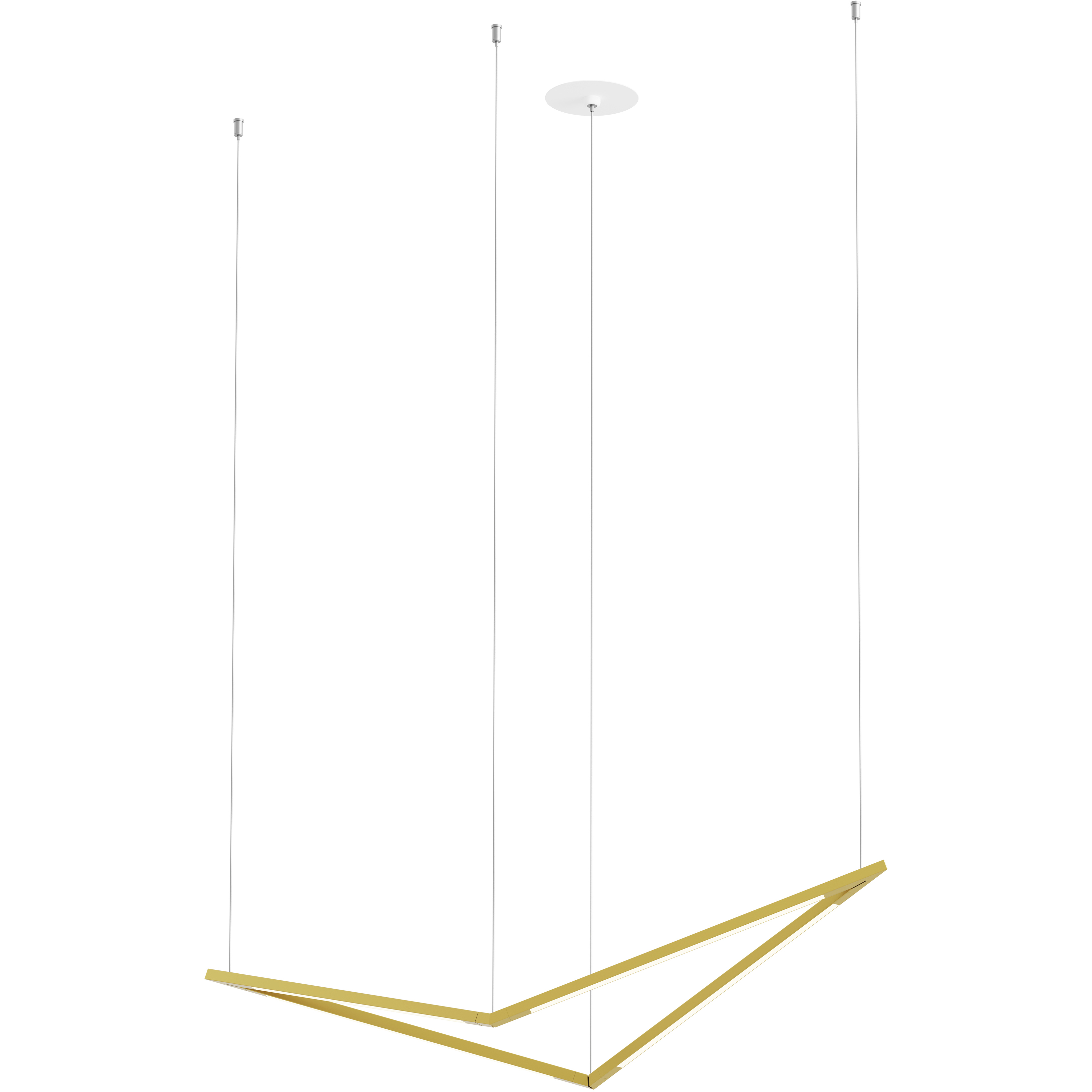 Z-Bar LED 10.5 inch Gold Pendant Ceiling Light, Bird